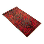 Authentic Turkish Red + Black Rug // 4'10" x 10'4"