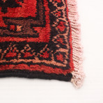 Authentic Turkish Red + Black Rug // 4'10" x 10'4"