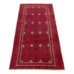 Authentic Turkish Red + Navy Rug // 4'9" x 9'6"