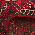 Authentic Turkish Red + Brown Rug // 4'9" x 9'9"