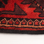 Authentic Turkish Red + Black Rug // 4'10" x 10'4"