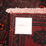 Authentic Turkish Red + Black Rug // 4'10" x 10'4"