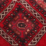 Authentic Turkish Red + Brown Rug // 4'9" x 9'9"