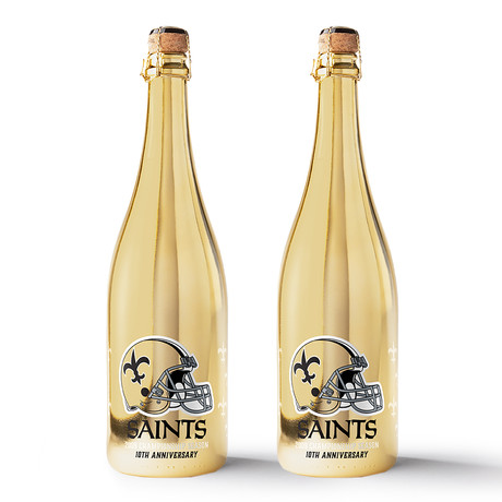 Saints 10th Anniversary Helmet Gold Bubbly  // Set of 2