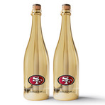 49ers Commemorative Gold Bubbly // Set of 2