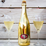 49ers Commemorative Gold Bubbly // Set of 2