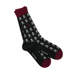 Luxury Super Soft Bamboo Socks // Pack of 3 // Skulls