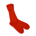 Luxury Super Soft Bamboo Socks // Pack of 3 // Red + Blue