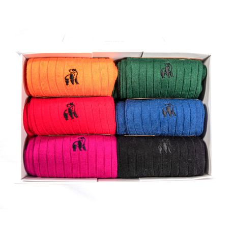 Luxury Super Soft Bamboo Socks // Pack of 6 // Assorted