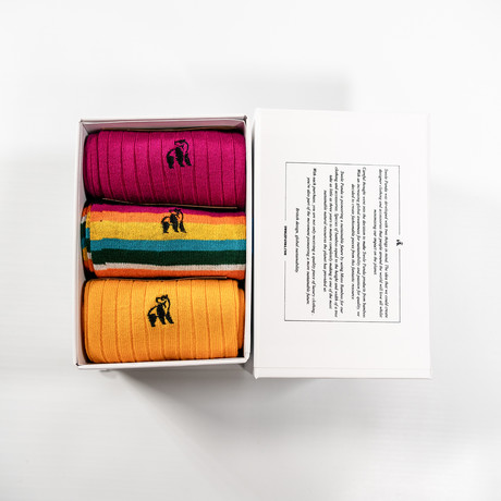 Luxury Super Soft Bamboo Socks // Pack of 3 // Multicolor