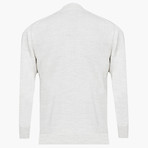 Woolen Light Mock Neck Sweater // Gray (L)