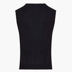Woolen Vest // Black (3XL)