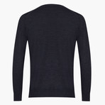 Woolen V-Neck Sweater // Anthracite (L)
