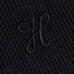 Woolen V-Neck Sweater // Black (M)