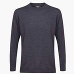 Woolen Crewneck Sweater // Anthracite (L)