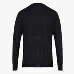 Woolen Crewneck Sweater // Black (XL)