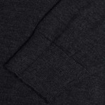 Woolen V-Neck Sweater // Anthracite (2XL)