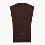 Woolen Sweater Vest // Brown (M)