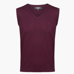 Woolen Sweater Vest // Maroon (L)