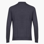 Woolen Light Mock Neck Sweater // Anthracite (M)