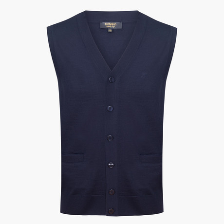 Woolen Vest // Navy (S)