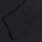 Woolen Crewneck Sweater // Black (2XL)
