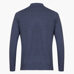Woolen Polo Sweater // Blue (S)