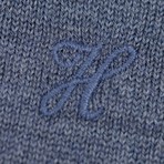 Woolen Sweater Vest // Blue (2XL)