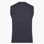 Woolen Sweater Vest // Anthracite (3XL)