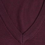 Woolen Sweater Vest // Maroon (M)