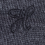 Woolen Light Mock Neck Sweater // Anthracite (2XL)