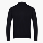 Woolen Polo Sweater // Black (M)