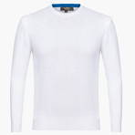 Cotton Crewneck Sweater // White (2XL)