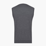 Woolen Sweater Vest // Gray (3XL)