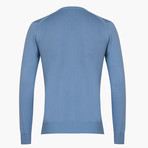 Cotton Crewneck Sweater // Blue (S)