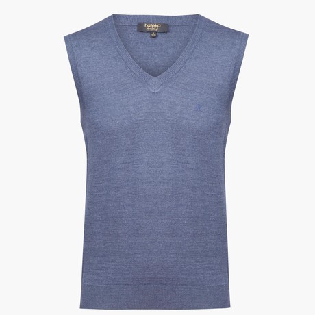 Woolen Sweater Vest // Blue (S)