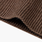 Woolen Polo Sweater // Light Brown (3XL)