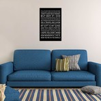 Your Song Black Back // Pixy Paper (12"W x 18"H x 0.75"D)