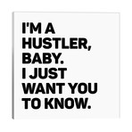 Typo №8 Square // Blek Prints (12"W x 12"H x 0.75"D)