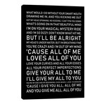 All Of Me Black Back // Pixy Paper (12"W x 18"H x 0.75"D)