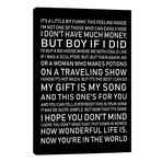 Your Song Black Back // Pixy Paper (12"W x 18"H x 0.75"D)
