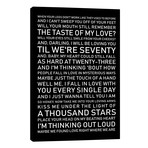 Thinking Out Loud Black Background // Pixy Paper (12"W x 18"H x 0.75"D)