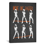 Move Like Jagger Black // Diego Tirigall (18"W x 26"H x 0.75"D)