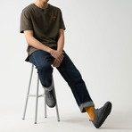 Low Top Velcro Sneaker // Oyster (US: 7.5)