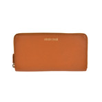 Roberto Cavalli // Zip-Around Wallet // Cognac