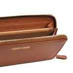 Roberto Cavalli // Zip-Around Wallet // Cognac