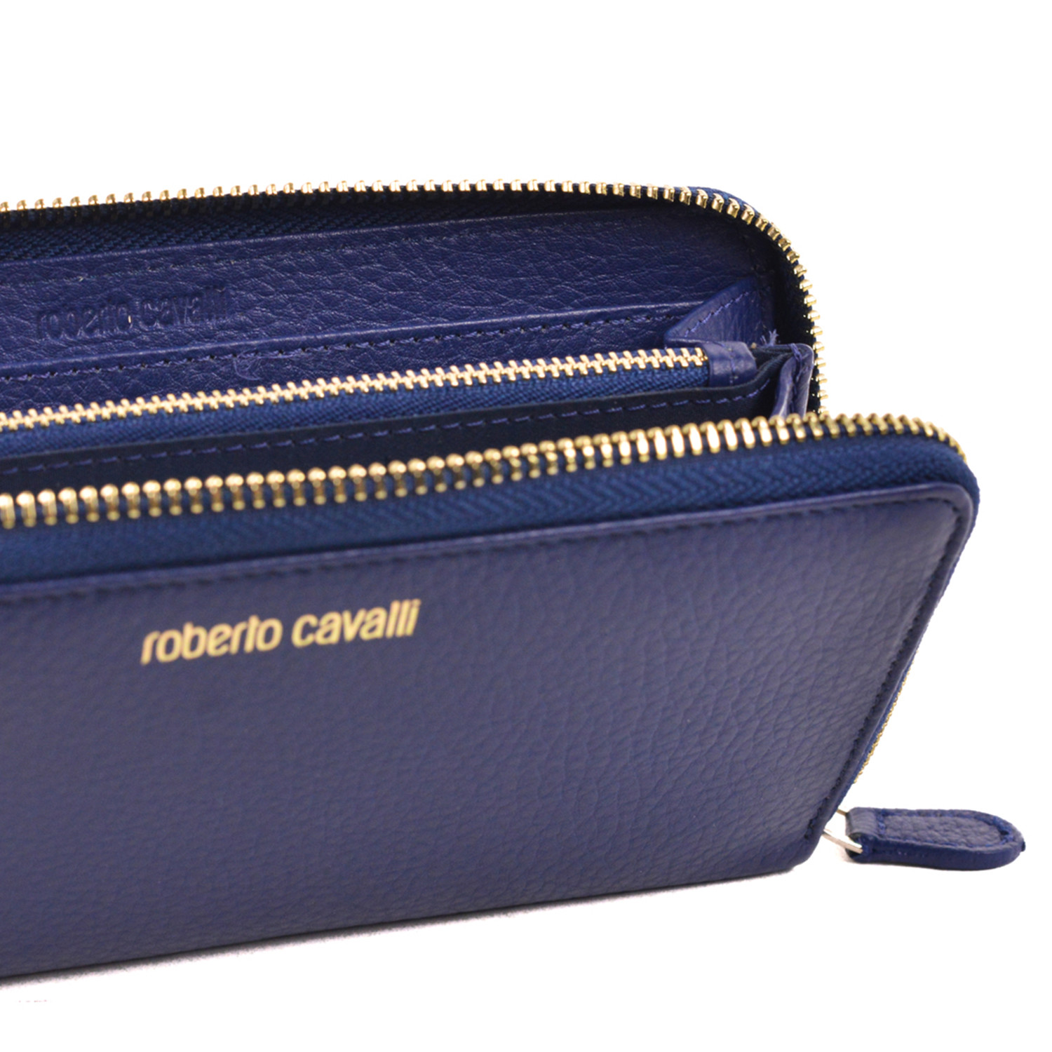 Roberto Cavalli // Zip-Around Wallet // Blue - The Designer Collection ...