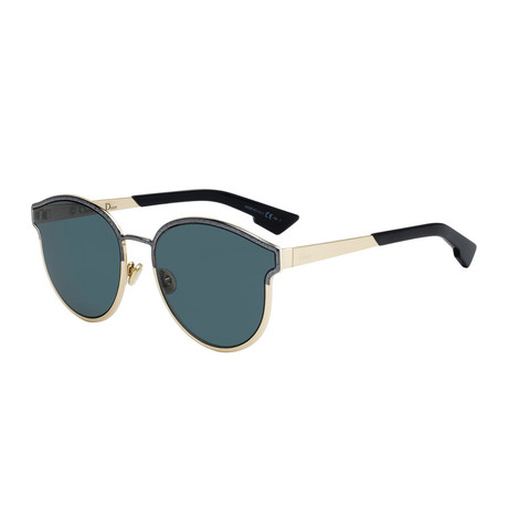 Christian Dior // Women's Sunglasses // Gold + Blue