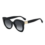 Fendi // Women's Sunglasses // Black + Dark Gray Gradient
