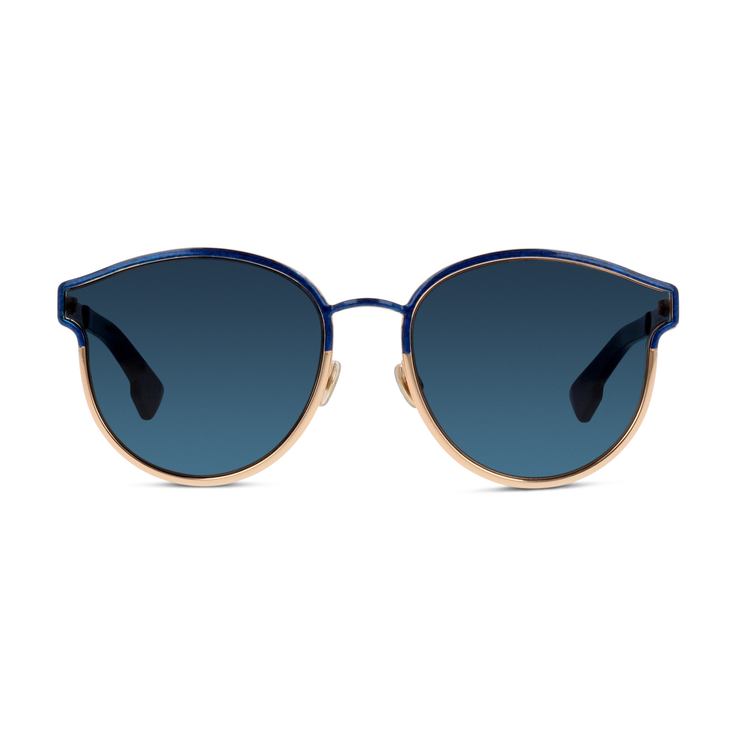 Christian Dior // Women's Sunglasses // Gold + Blue - Women's Designer